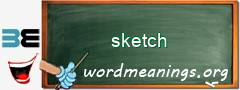 WordMeaning blackboard for sketch